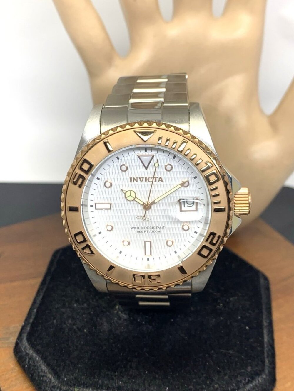 Invicta Men's Watch 12837 Pro Diver Automatic Rose Gold Silver Steel 43mm
